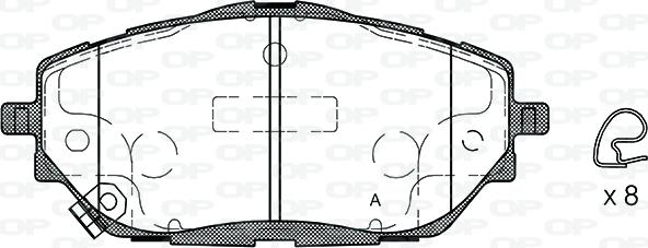 Open Parts BPA1786.02 - Komplet Pločica, disk-kočnica www.molydon.hr