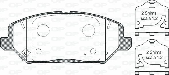 Open Parts BPA1783.02 - Komplet Pločica, disk-kočnica www.molydon.hr