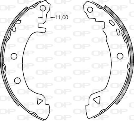 Open Parts BSA2099.00 - Komplet kočnica, bubanj kočnice www.molydon.hr