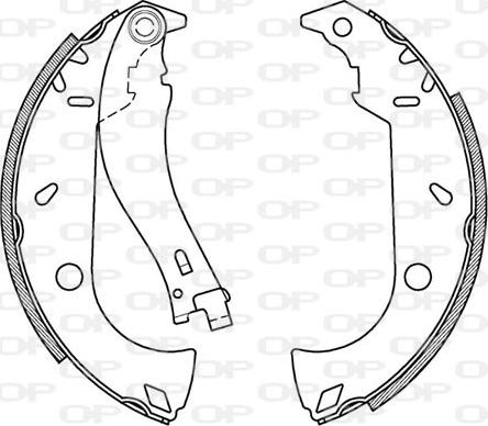 Open Parts BSA2095.00 - Komplet kočnica, bubanj kočnice www.molydon.hr