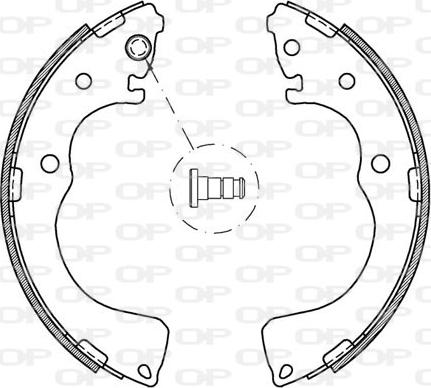 Open Parts BSA2091.00 - Komplet kočnica, bubanj kočnice www.molydon.hr