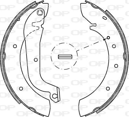 Open Parts BSA2093.00 - Komplet kočnica, bubanj kočnice www.molydon.hr