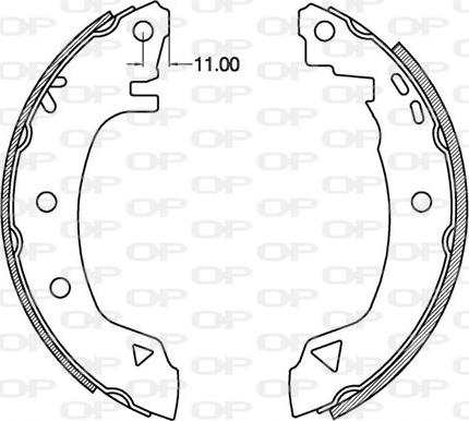 Open Parts BSA2097.00 - Komplet kočnica, bubanj kočnice www.molydon.hr