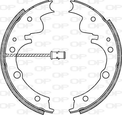 Open Parts BSA2046.00 - Komplet kočnica, bubanj kočnice www.molydon.hr