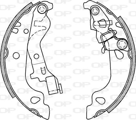 Open Parts BSA2043.00 - Komplet kočnica, bubanj kočnice www.molydon.hr