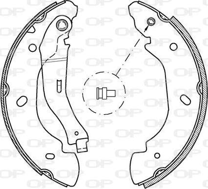 Open Parts BSA2047.00 - Komplet kočnica, bubanj kočnice www.molydon.hr