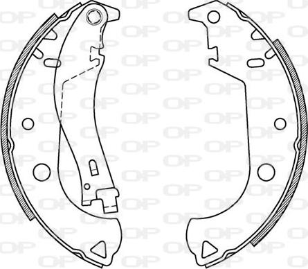 Open Parts BSA2059.00 - Komplet kočnica, bubanj kočnice www.molydon.hr