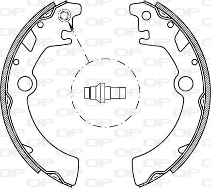 Open Parts BSA2054.00 - Komplet kočnica, bubanj kočnice www.molydon.hr