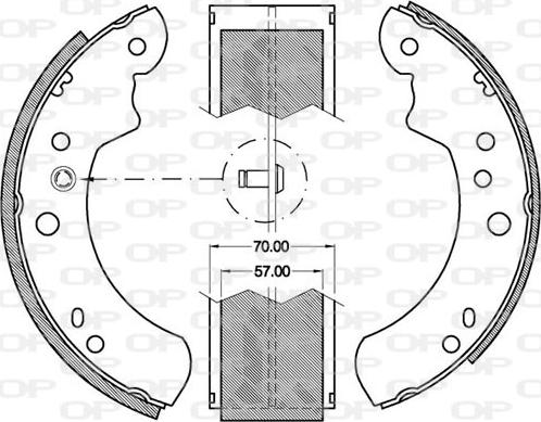 Open Parts BSA2050.00 - Komplet kočnica, bubanj kočnice www.molydon.hr