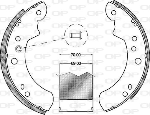 Open Parts BSA2051.00 - Komplet kočnica, bubanj kočnice www.molydon.hr