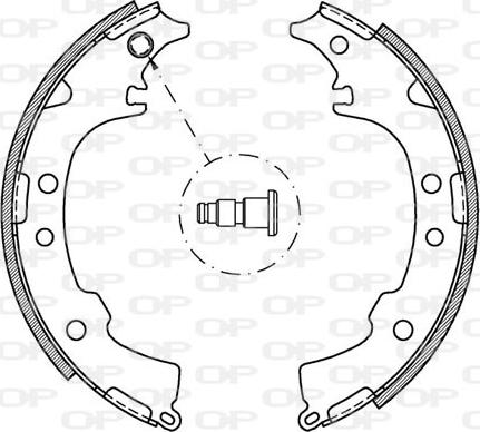 Open Parts BSA2053.00 - Komplet kočnica, bubanj kočnice www.molydon.hr