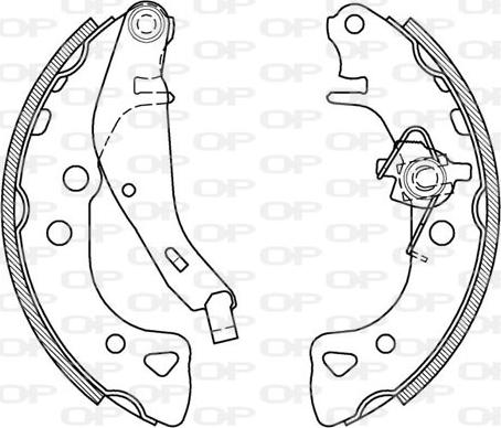 Open Parts BSA2061.00 - Komplet kočnica, bubanj kočnice www.molydon.hr