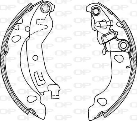 Open Parts BSA2068.00 - Komplet kočnica, bubanj kočnice www.molydon.hr