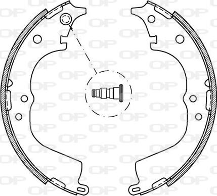 Open Parts BSA2063.00 - Komplet kočnica, bubanj kočnice www.molydon.hr