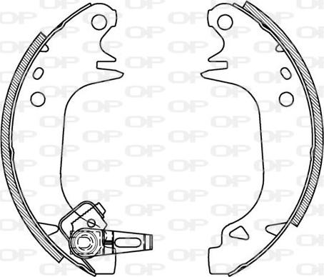 Open Parts BSA2062.00 - Komplet kočnica, bubanj kočnice www.molydon.hr