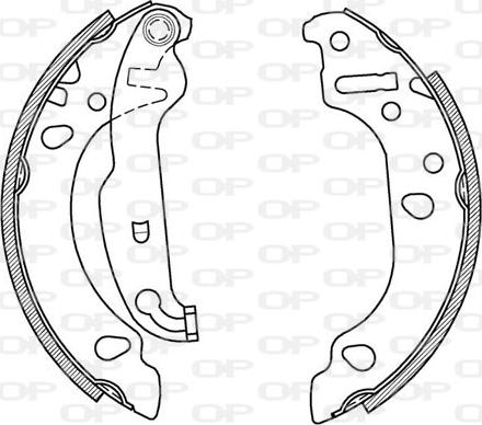 Open Parts BSA2067.00 - Komplet kočnica, bubanj kočnice www.molydon.hr