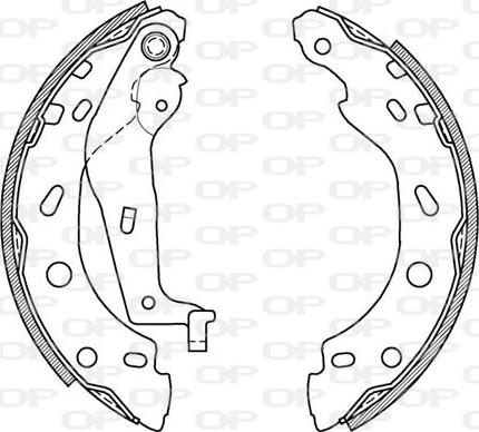 Open Parts BSA2000.00 - Komplet kočnica, bubanj kočnice www.molydon.hr