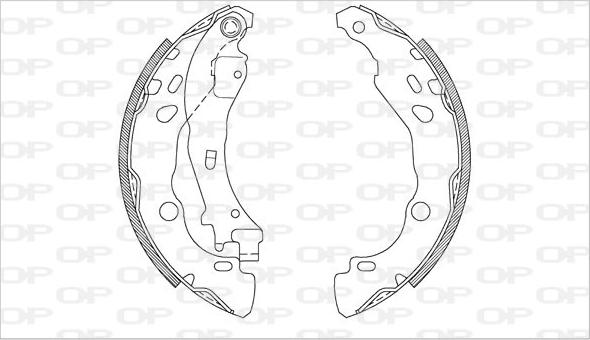 Open Parts BSA2080.00 - Komplet kočnica, bubanj kočnice www.molydon.hr