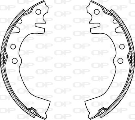 Open Parts BSA2081.00 - Komplet kočnica, bubanj kočnice www.molydon.hr