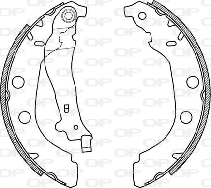 Open Parts BSA2039.00 - Komplet kočnica, bubanj kočnice www.molydon.hr