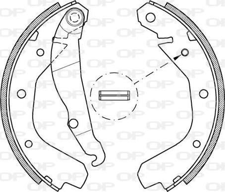 Open Parts BSA2034.00 - Komplet kočnica, bubanj kočnice www.molydon.hr