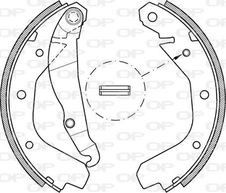 Open Parts BSA2038.00 - Komplet kočnica, bubanj kočnice www.molydon.hr