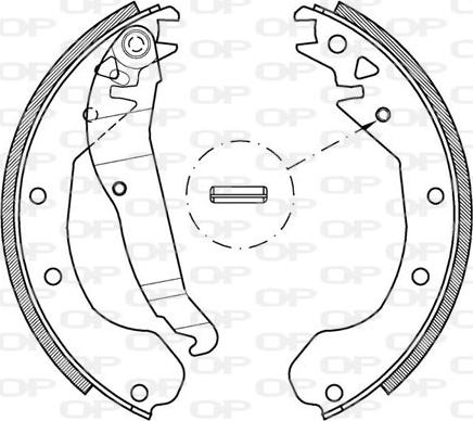 Open Parts BSA2037.00 - Komplet kočnica, bubanj kočnice www.molydon.hr