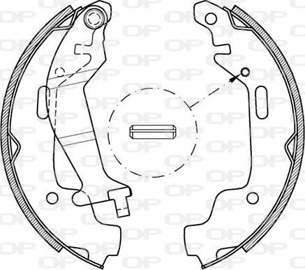 Open Parts BSA2074.00 - Komplet kočnica, bubanj kočnice www.molydon.hr