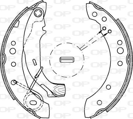 Open Parts BSA2077.00 - Komplet kočnica, bubanj kočnice www.molydon.hr