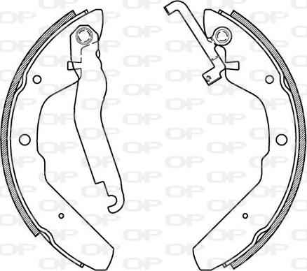 Open Parts BSA2154.00 - Komplet kočnica, bubanj kočnice www.molydon.hr