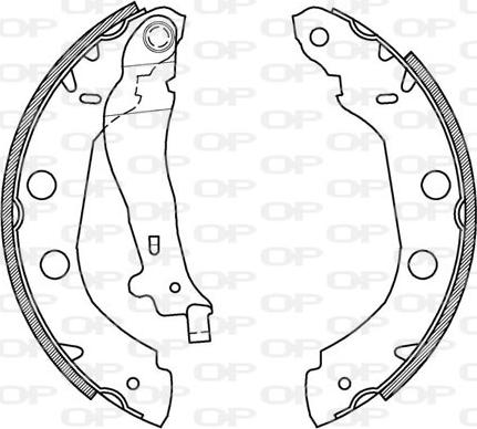 Open Parts BSA2156.00 - Komplet kočnica, bubanj kočnice www.molydon.hr