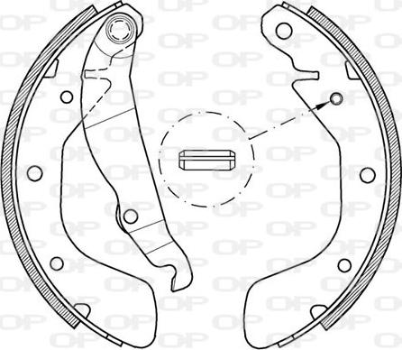 Open Parts BSA2151.00 - Komplet kočnica, bubanj kočnice www.molydon.hr