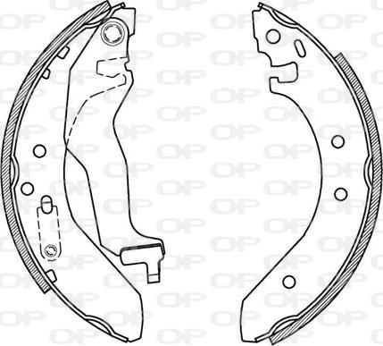 Open Parts BSA2152.00 - Komplet kočnica, bubanj kočnice www.molydon.hr