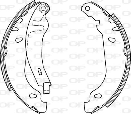 Open Parts BSA2165.00 - Komplet kočnica, bubanj kočnice www.molydon.hr