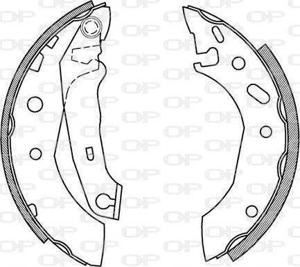 Open Parts BSA2167.00 - Komplet kočnica, bubanj kočnice www.molydon.hr