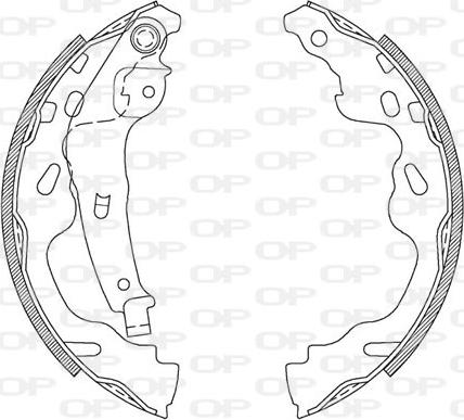 Open Parts BSA2104.00 - Komplet kočnica, bubanj kočnice www.molydon.hr