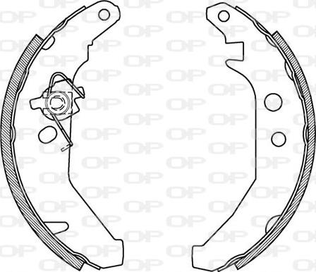 Open Parts BSA2101.00 - Komplet kočnica, bubanj kočnice www.molydon.hr