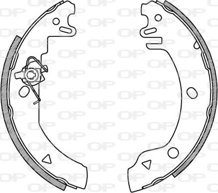 Open Parts BSA2103.00 - Komplet kočnica, bubanj kočnice www.molydon.hr