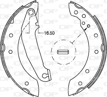 Open Parts BSA2110.00 - Komplet kočnica, bubanj kočnice www.molydon.hr