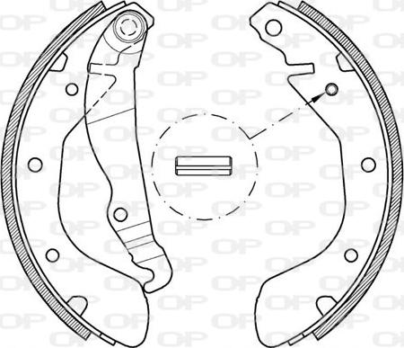 Open Parts BSA2138.00 - Komplet kočnica, bubanj kočnice www.molydon.hr