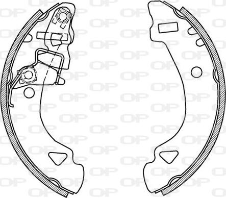 Open Parts BSA2132.00 - Komplet kočnica, bubanj kočnice www.molydon.hr