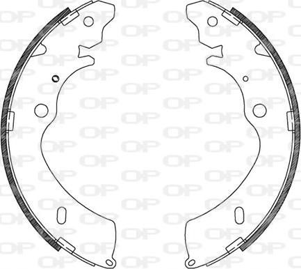 Open Parts BSA2124.00 - Komplet kočnica, bubanj kočnice www.molydon.hr