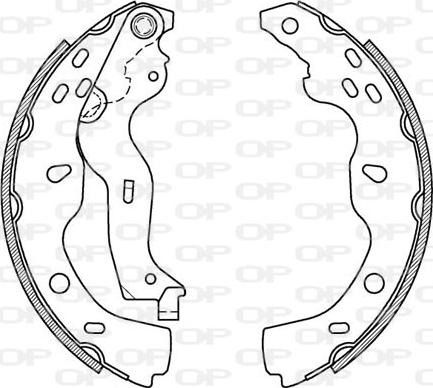 Open Parts BSA2126.00 - Komplet kočnica, bubanj kočnice www.molydon.hr