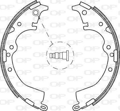 Open Parts BSA2121.00 - Komplet kočnica, bubanj kočnice www.molydon.hr