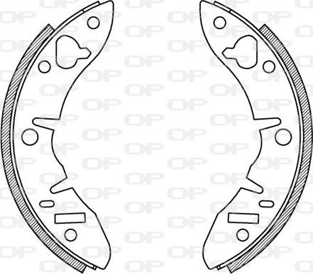 Open Parts BSA2123.00 - Komplet kočnica, bubanj kočnice www.molydon.hr