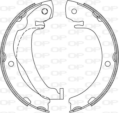 Open Parts BSA2245.00 - Komplet kočnica, bubanj kočnice www.molydon.hr