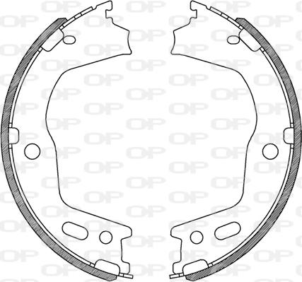 Open Parts BSA2248.00 - Komplet kočnica, bubanj kočnice www.molydon.hr