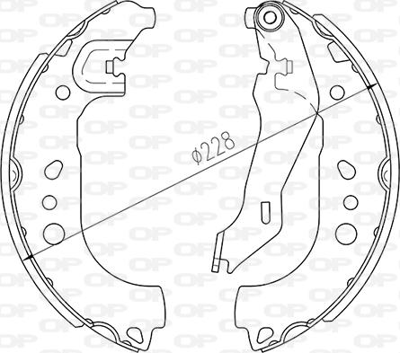 Open Parts BSA2265.00 - Komplet kočnica, bubanj kočnice www.molydon.hr