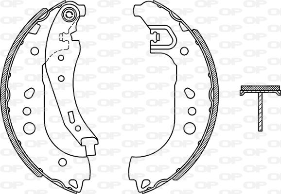 Open Parts BSA2268.00 - Komplet kočnica, bubanj kočnice www.molydon.hr