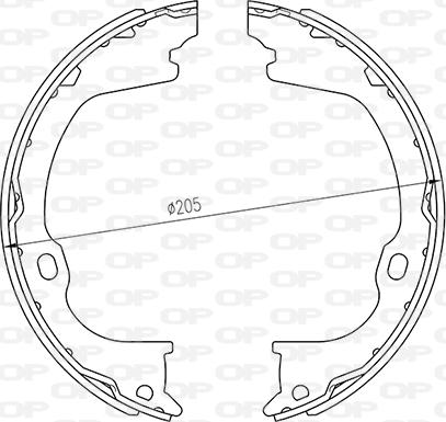 Open Parts BSA2263.00 - Komplet kočnica, bubanj kočnice www.molydon.hr